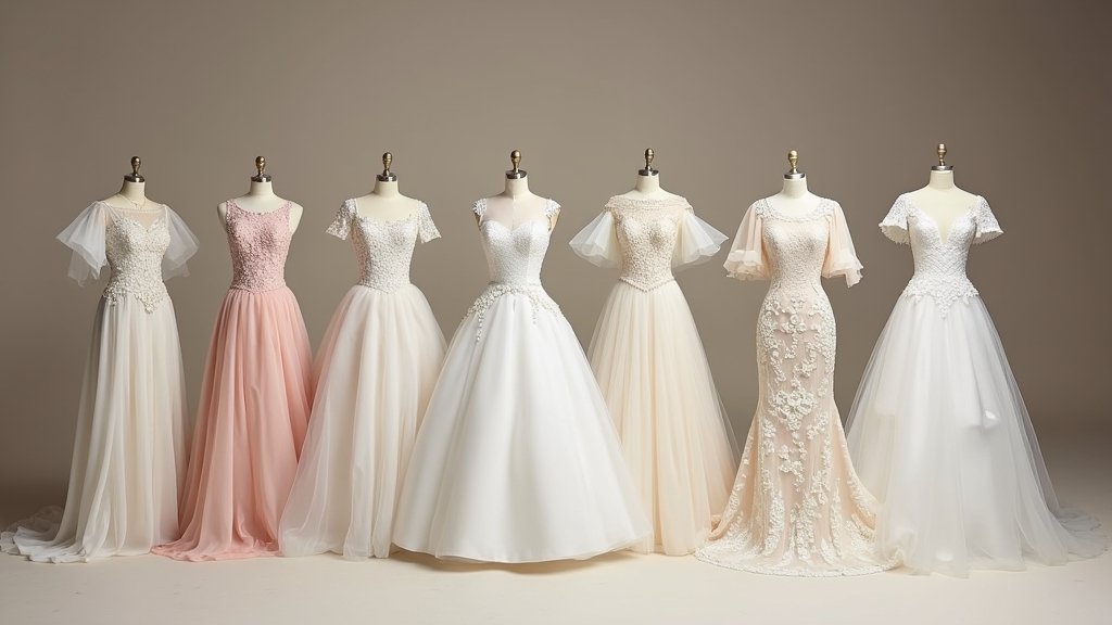 elegant full sleeve wedding dresses