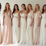 elegant full sleeve wedding gowns