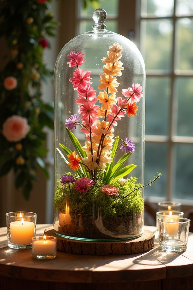 elegant glass terrarium displays