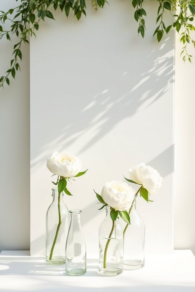 elegant glass vase arrangements