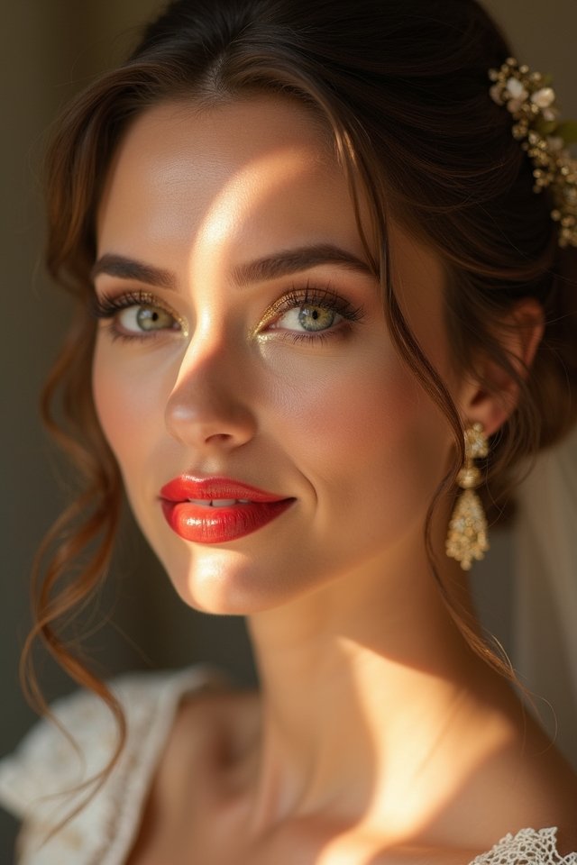 elegant gold bold red
