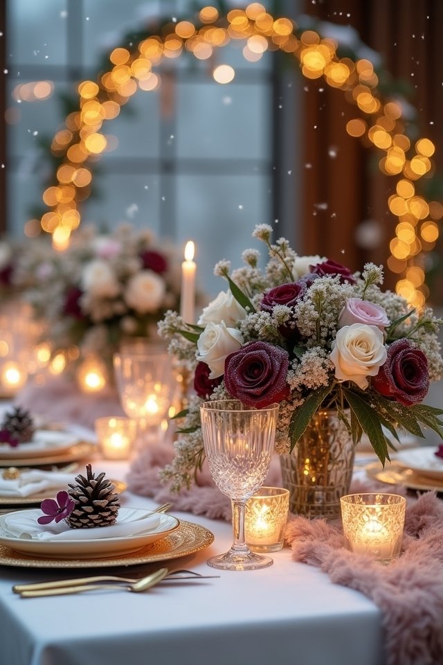 elegant gold wedding accents
