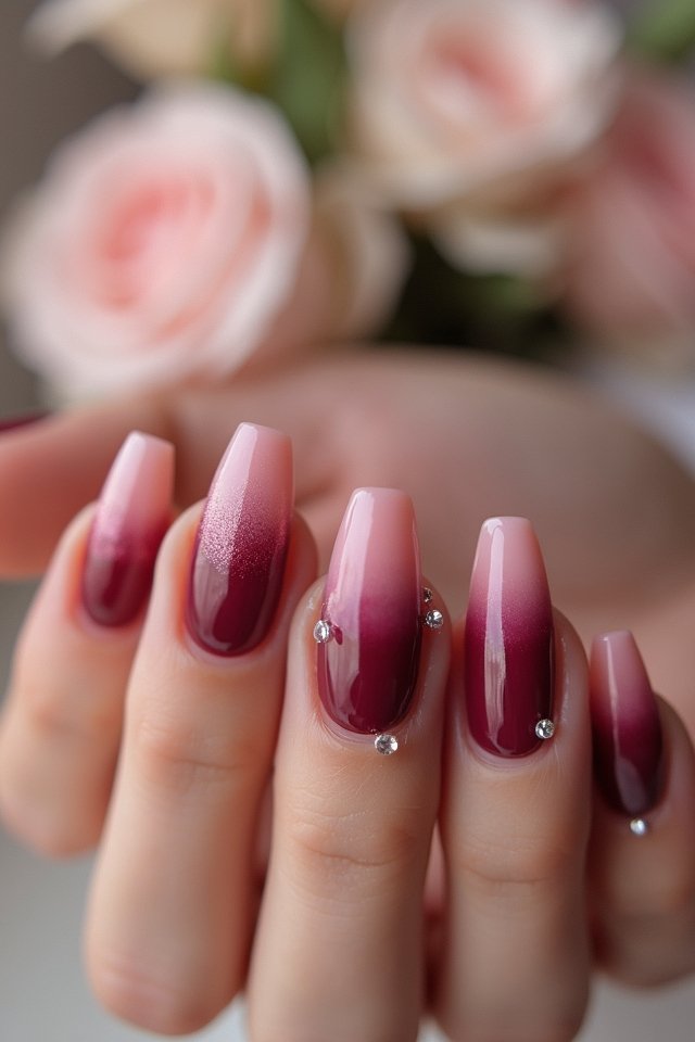 elegant gradient ombre nails