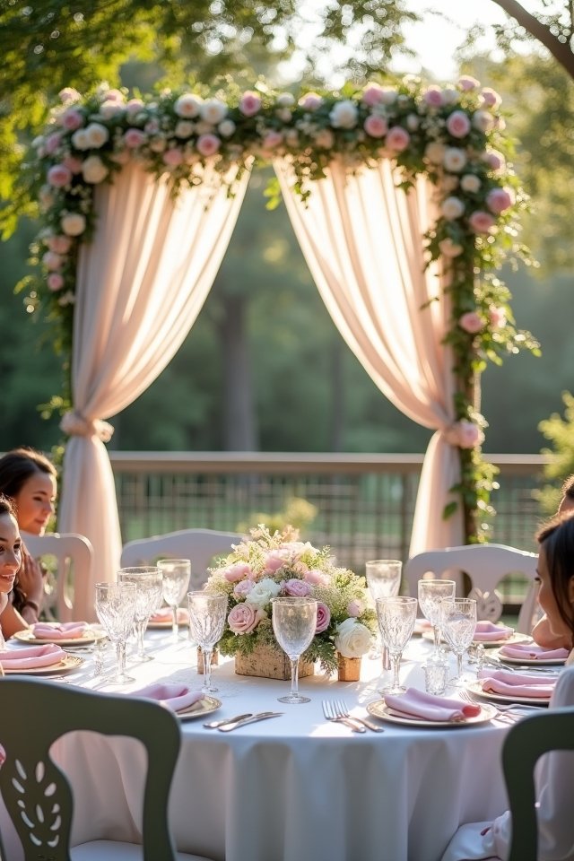 elegant gray and blush