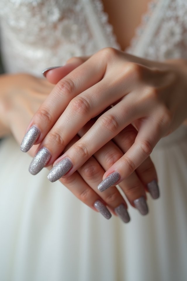 elegant gray with sparkle