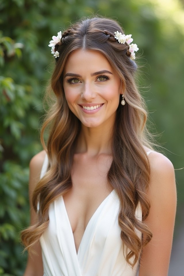 elegant half up hairstyle tips