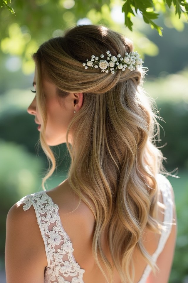elegant half up hairstyle tips