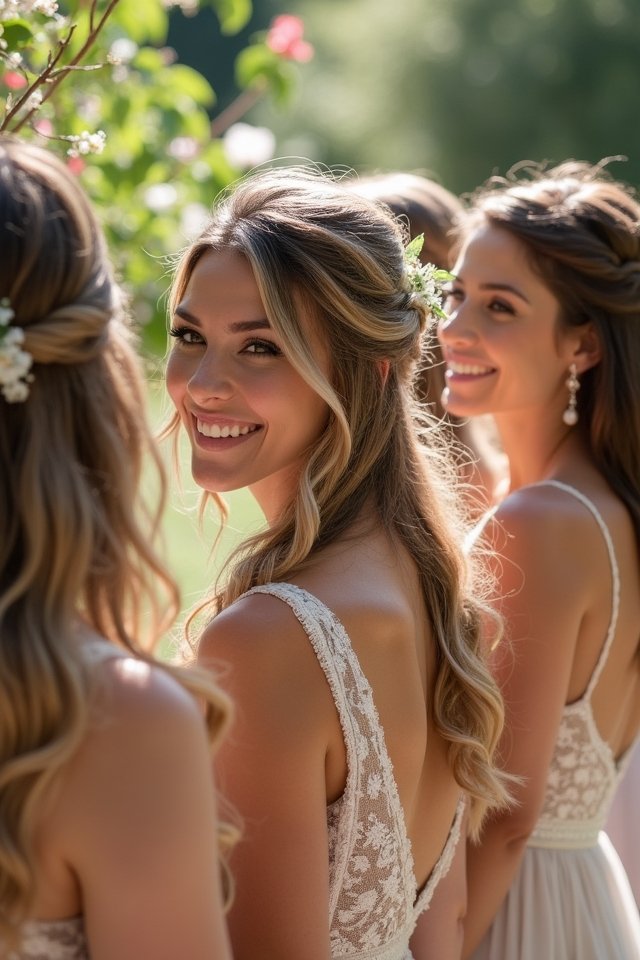 elegant half up hairstyles