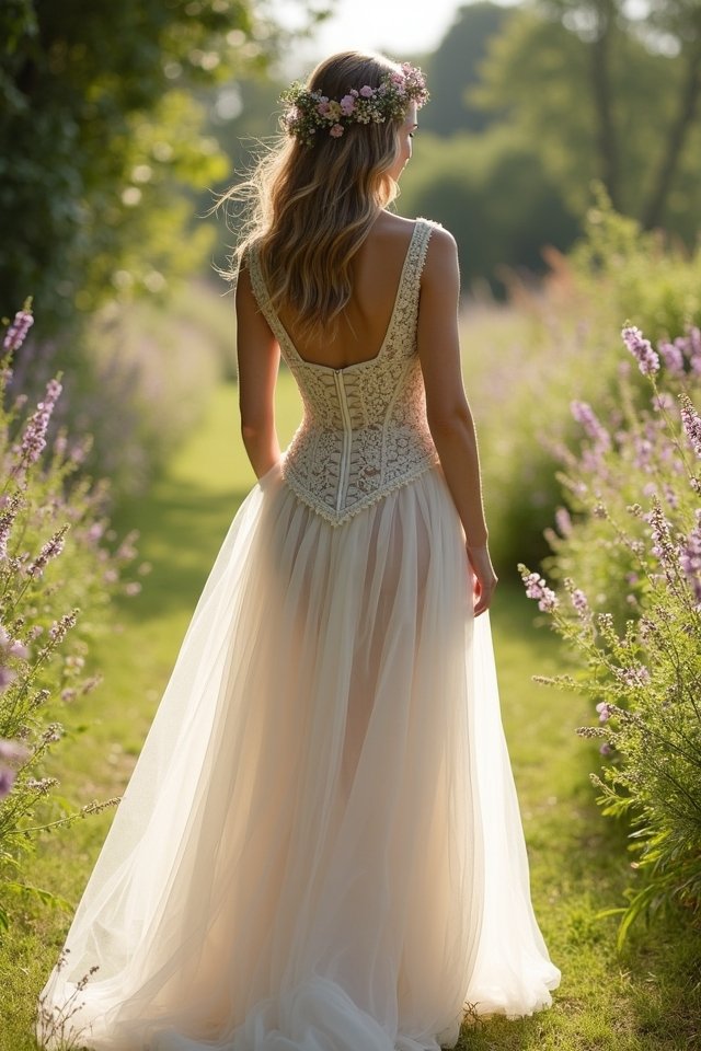 elegant high low gown style