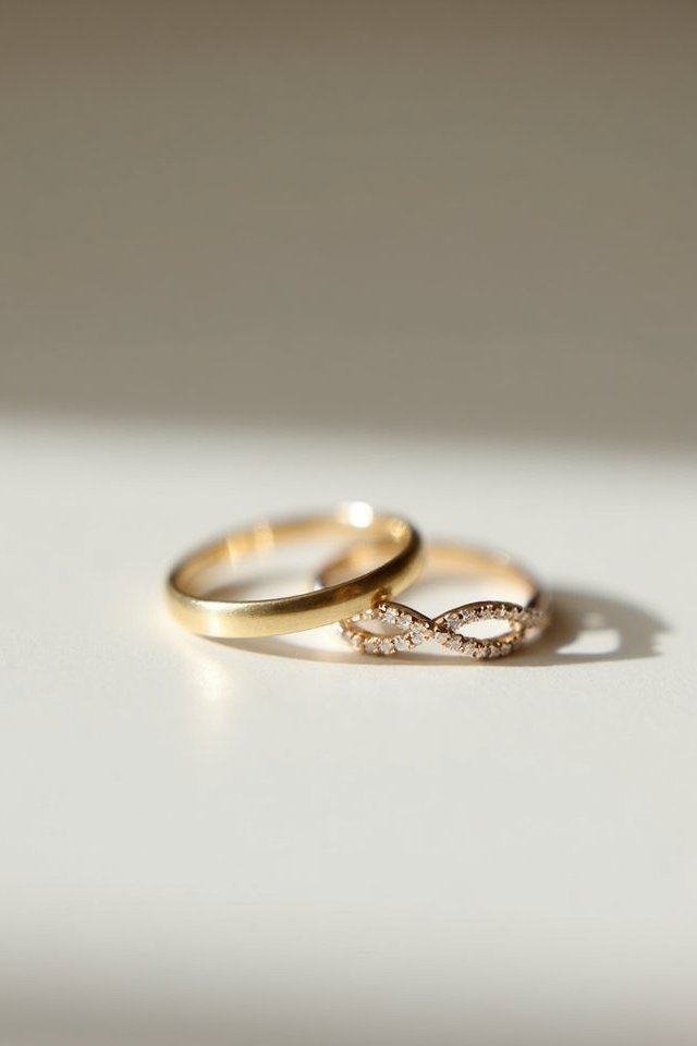 elegant infinity love ring