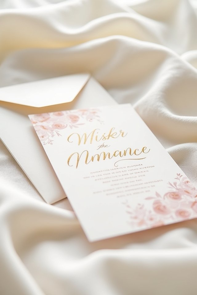 elegant invitations minimalist design