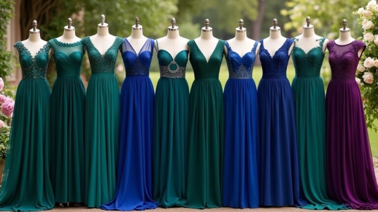 elegant jewel toned dresses