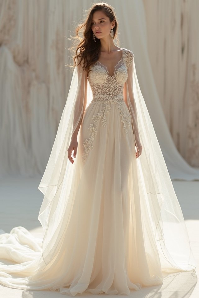 elegant kimono sleeve transformation