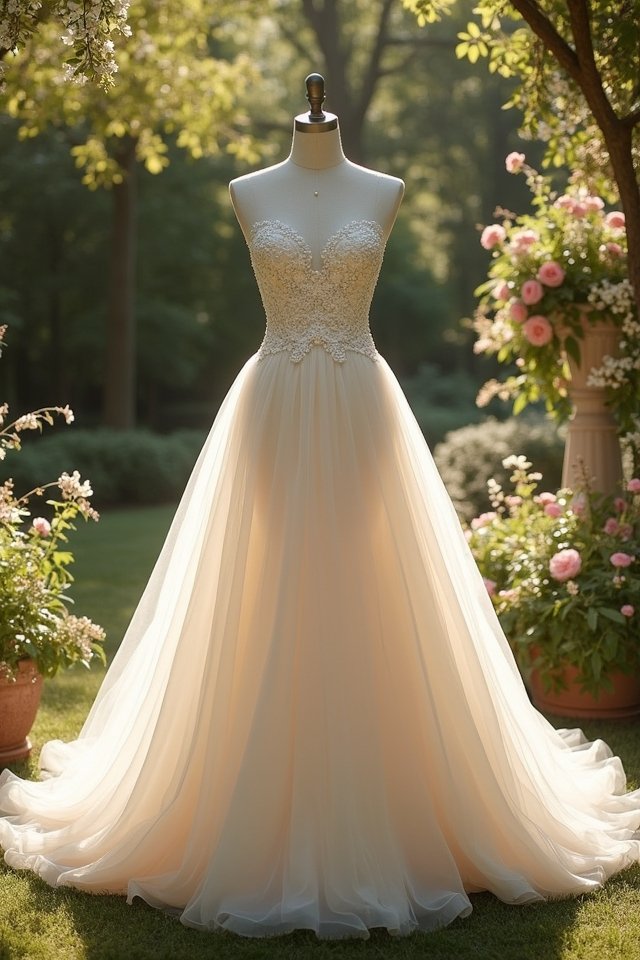 elegant lace a line dress