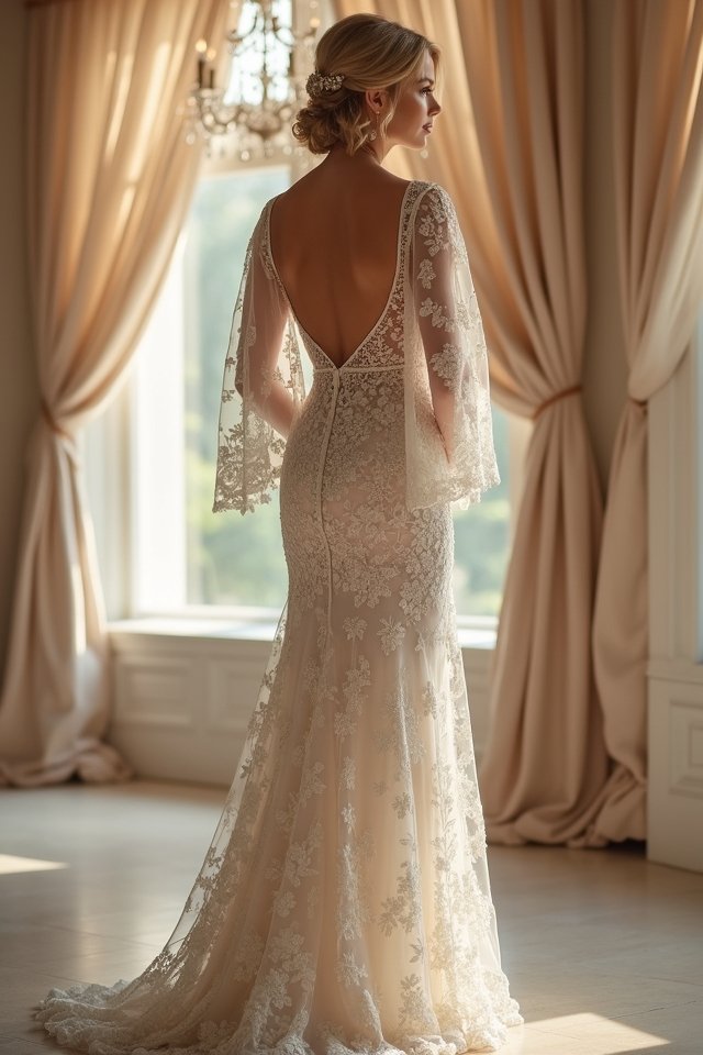 elegant lace detailing romance