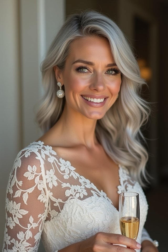 elegant lace shift dress