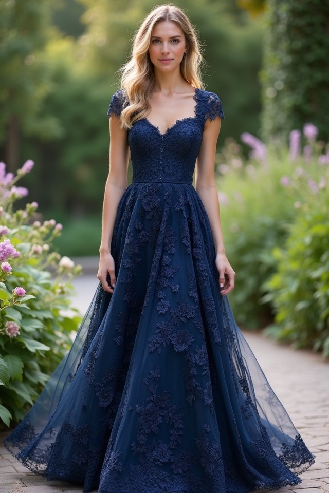 elegant lace wedding attire