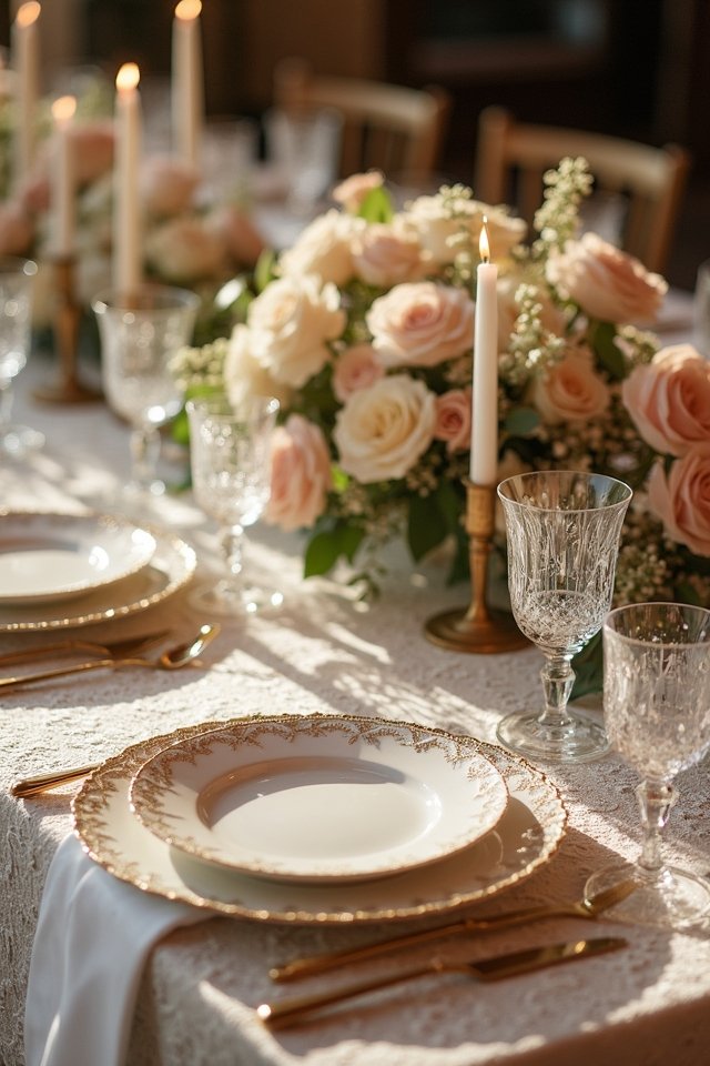 elegant lace wedding d cor