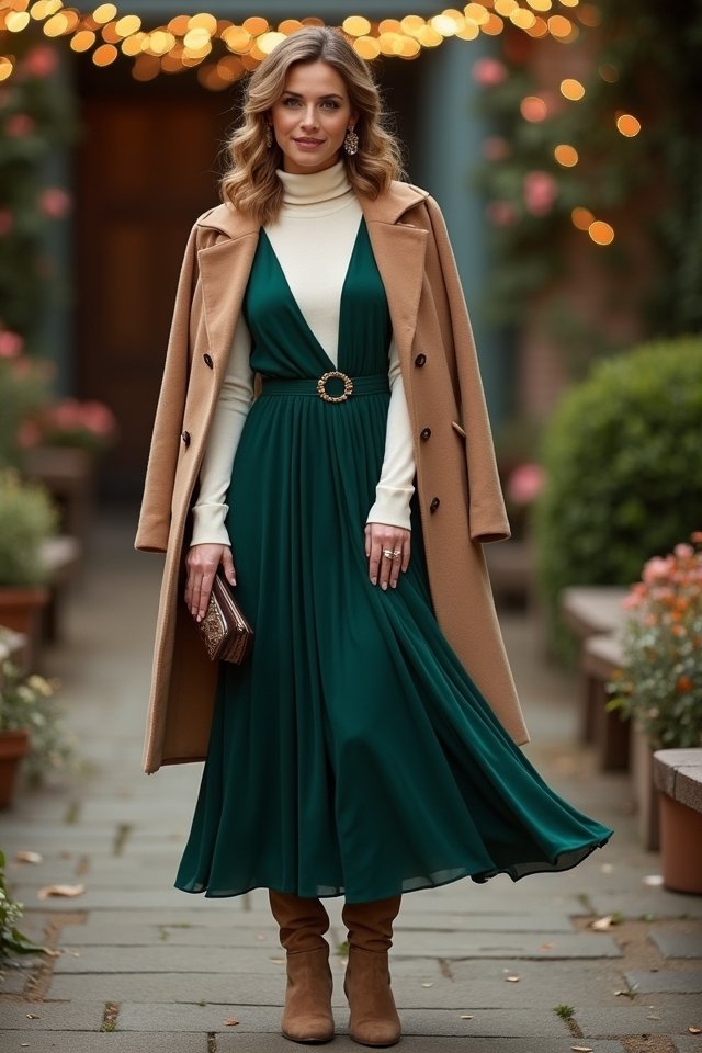 elegant layered wedding attire