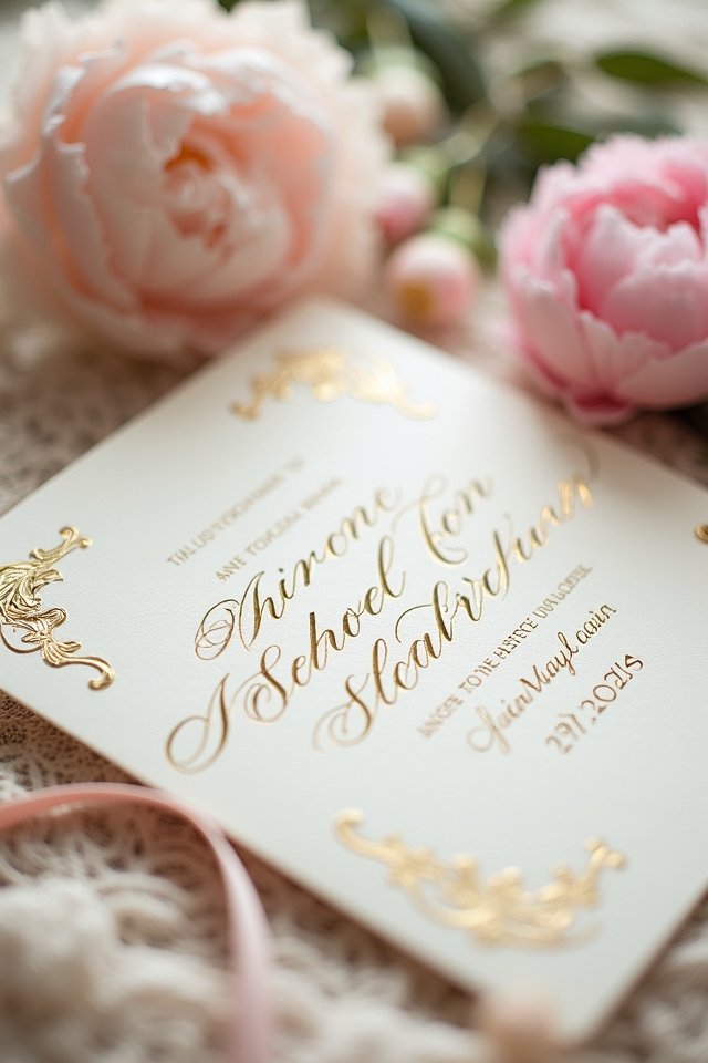 elegant letterpress wedding invitations