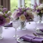 elegant lilac floral arrangements
