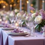 elegant lilac wedding decor
