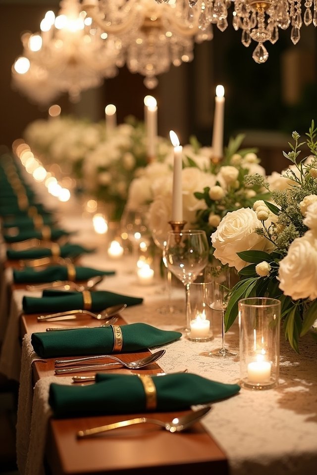 elegant linens enhance celebrations