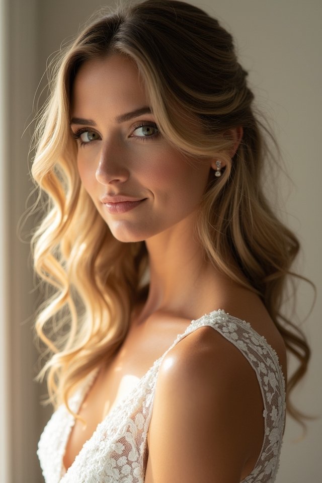 elegant loose curls hairstyle