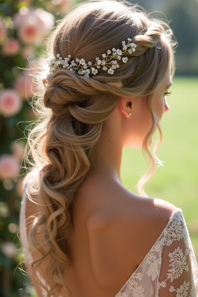 elegant loose side braid
