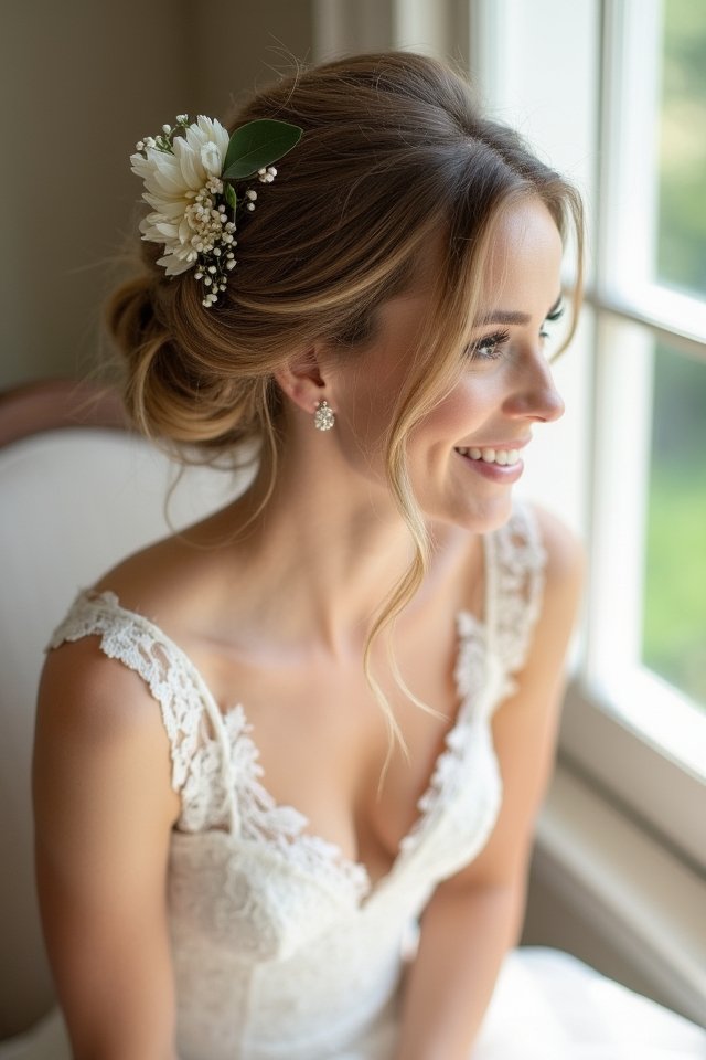 elegant low bun hairstyle