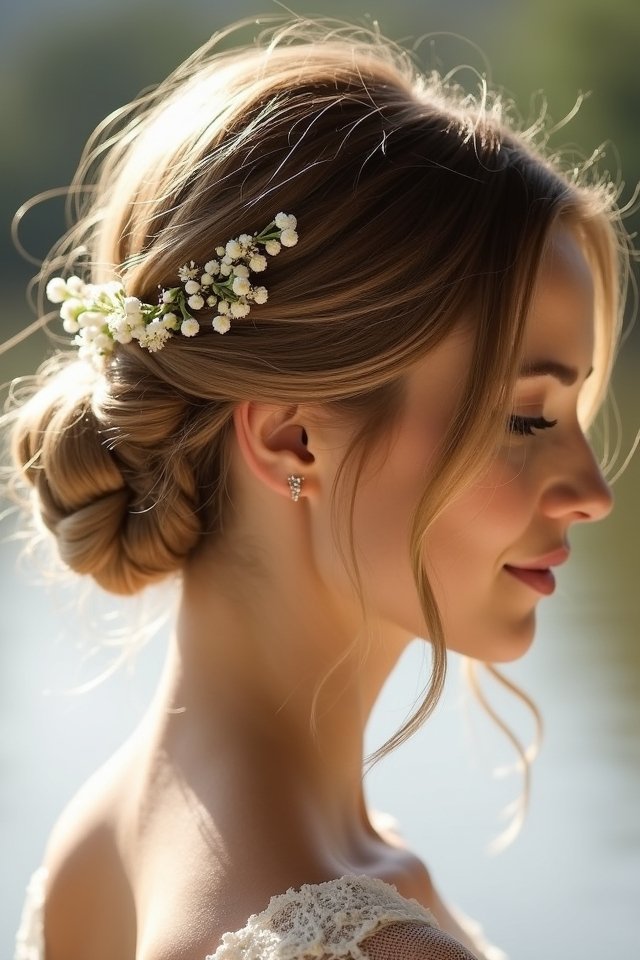 elegant low bun hairstyle