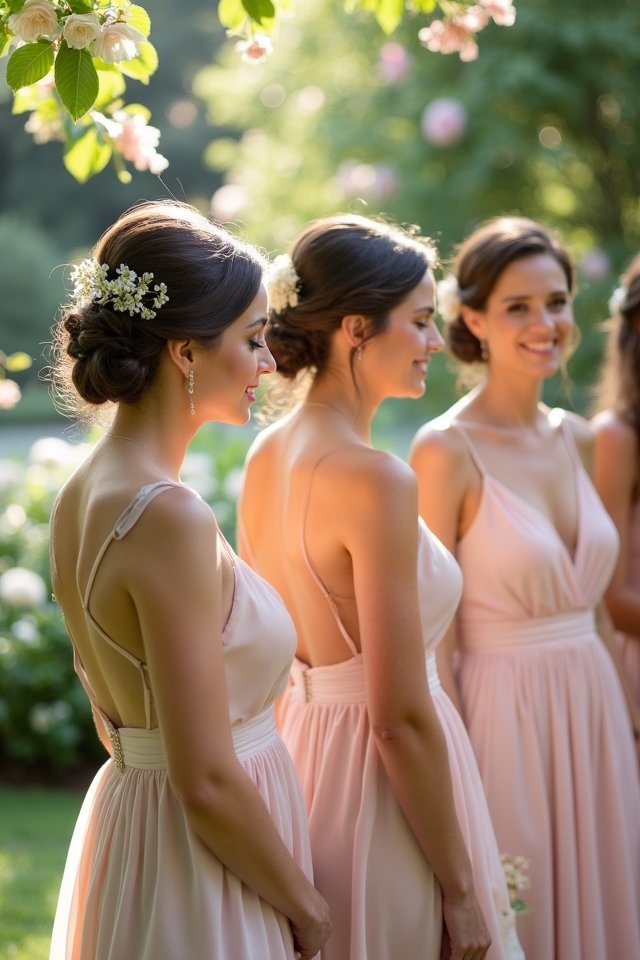 elegant low bun styling