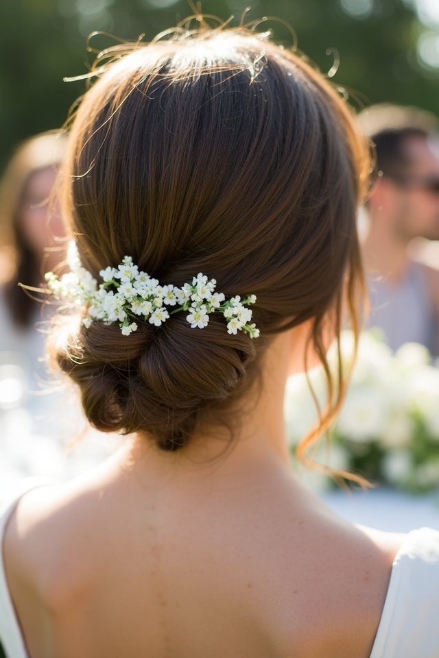 elegant low chignon hairstyle
