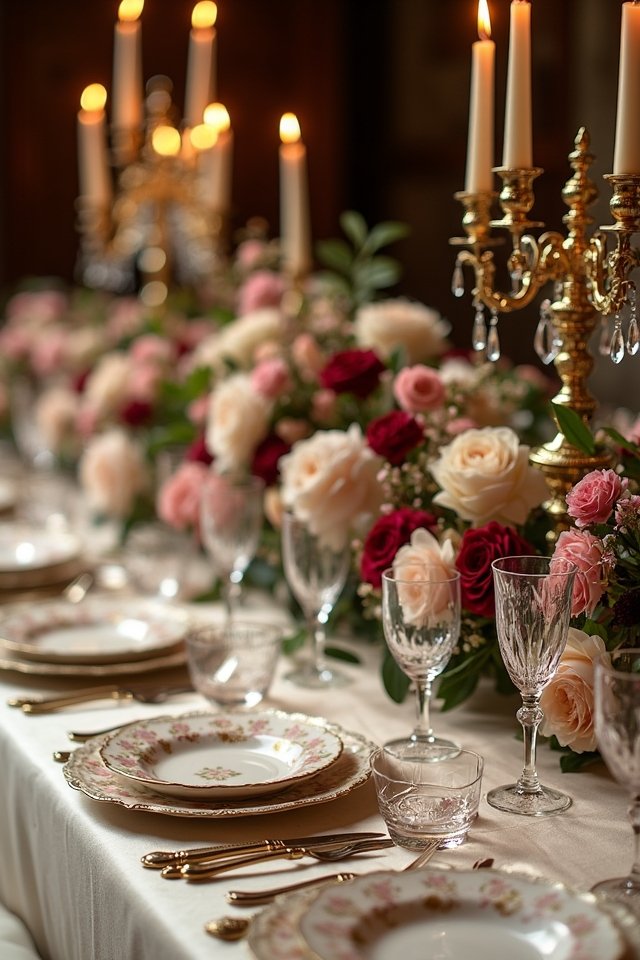elegant luxurious table settings