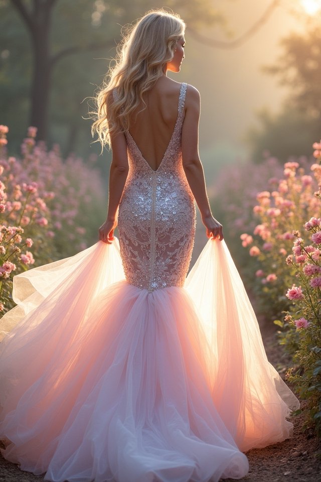 elegant mermaid gown accessories