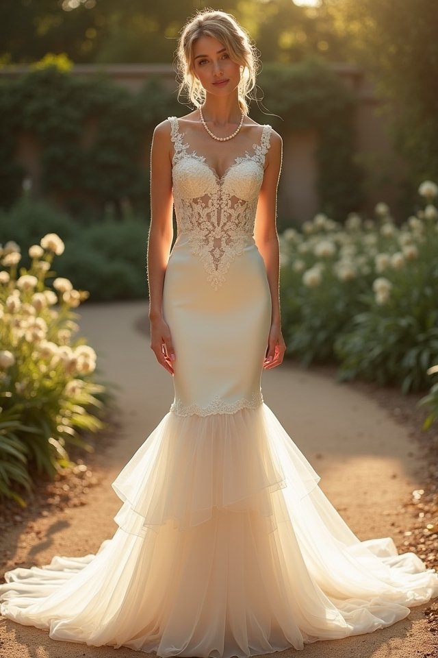 elegant mermaid wedding dress