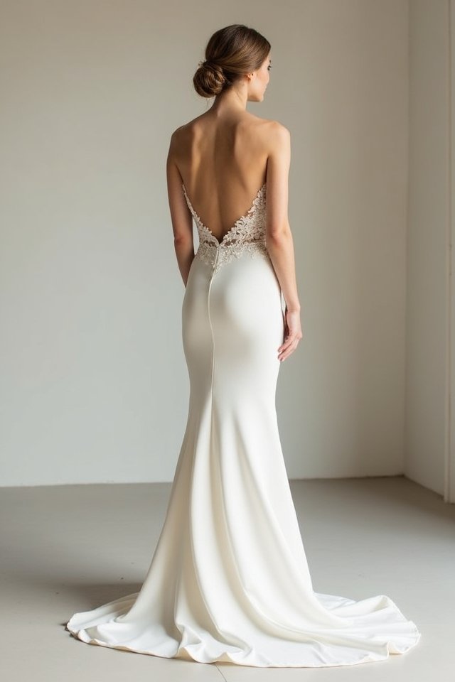 elegant mikado mermaid dress