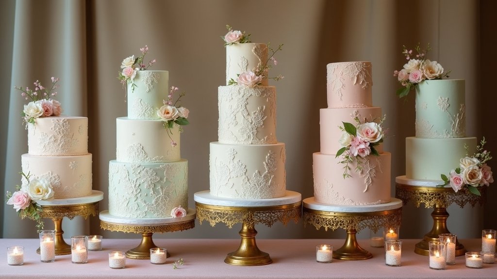 elegant miniature wedding cakes