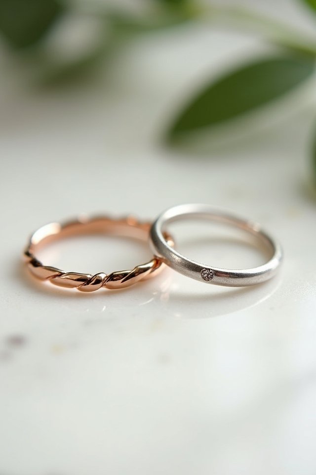 elegant minimalist aesthetic rings