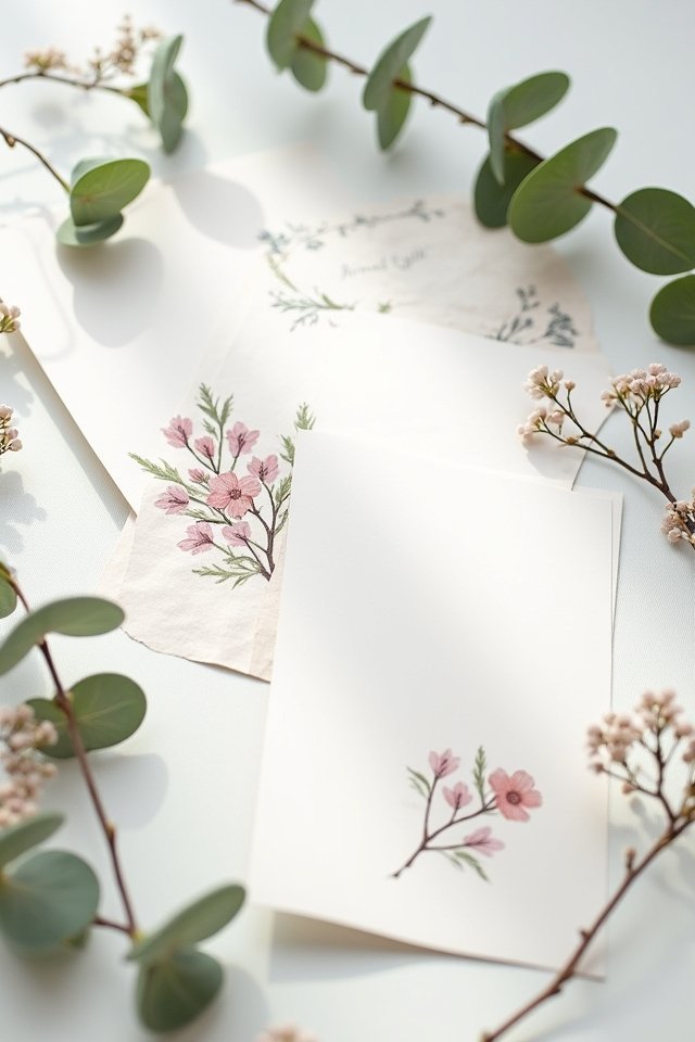 elegant minimalist botanical design