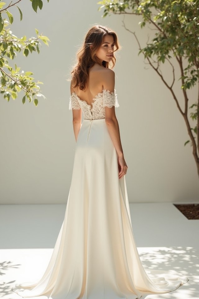 elegant minimalist bridal style