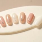 elegant minimalist engagement nails