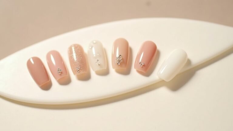 elegant minimalist engagement nails