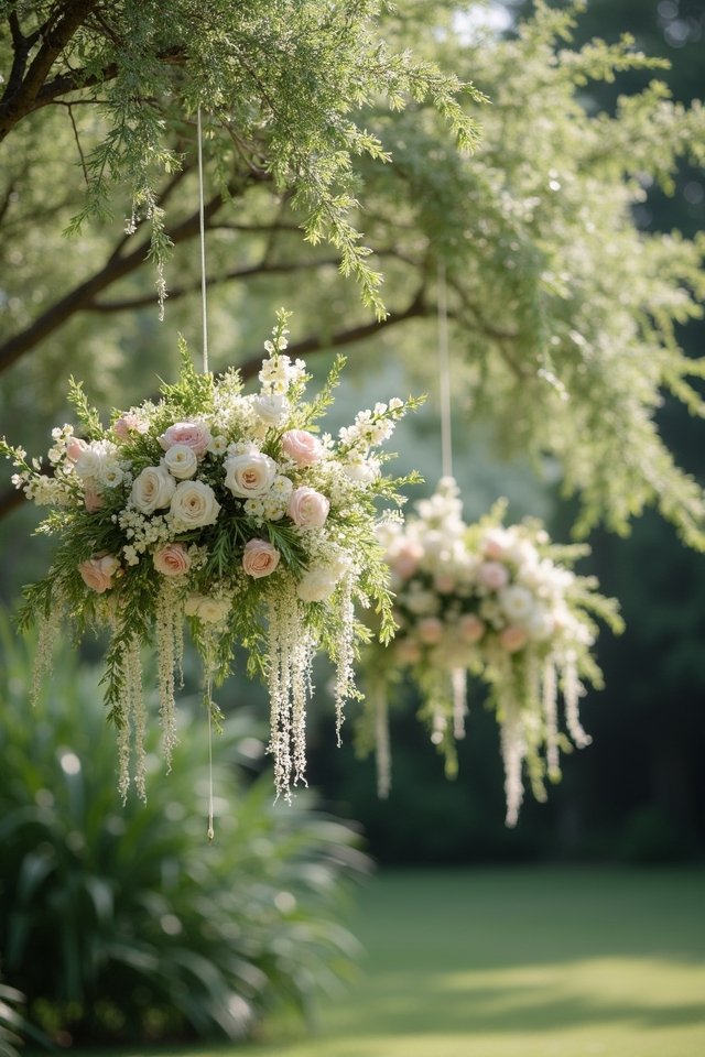 elegant minimalist floral cascade