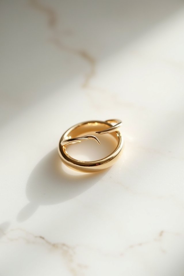 elegant minimalist gold band