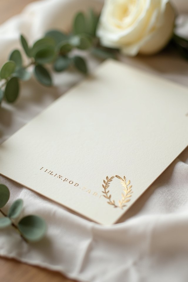 elegant minimalist invitation design