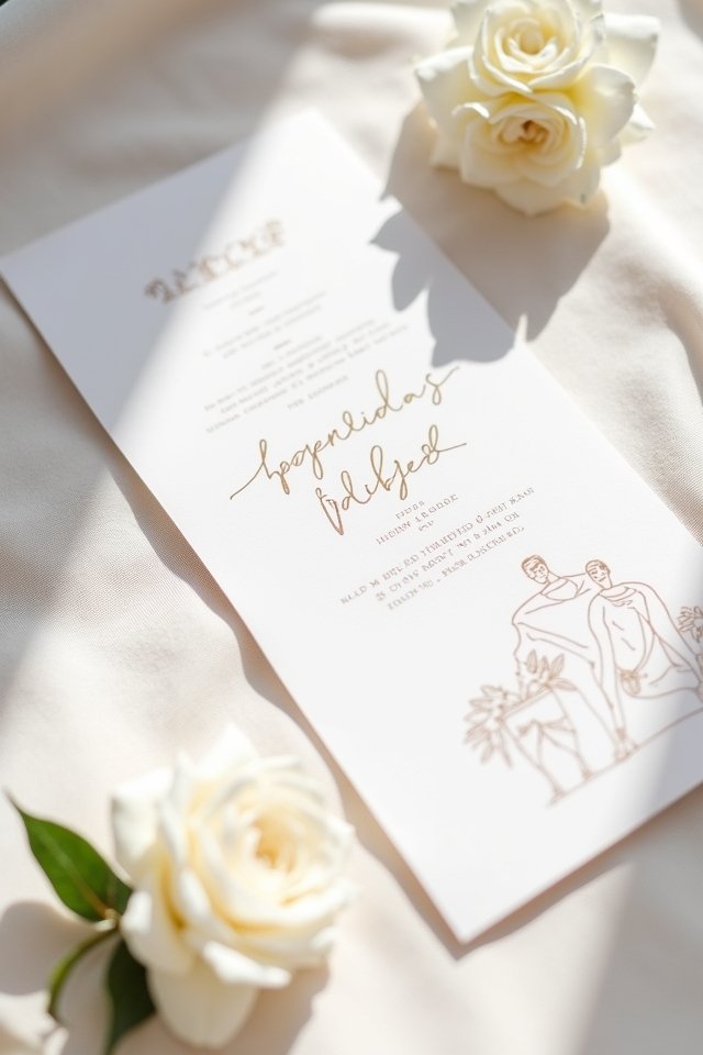 elegant minimalist line art