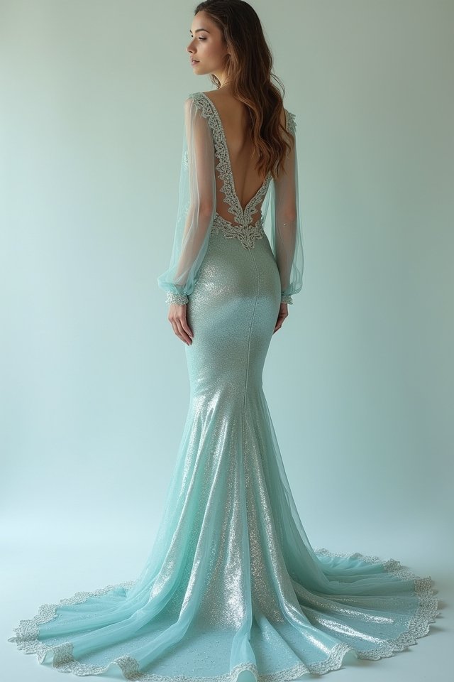 elegant minimalist mermaid dress