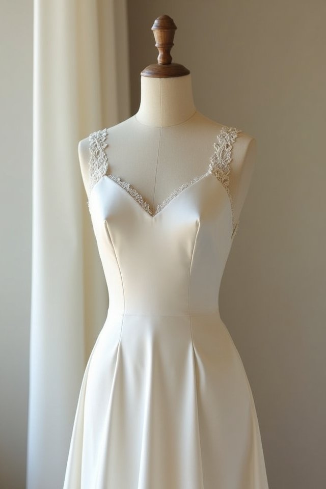 elegant minimalist sheath gown