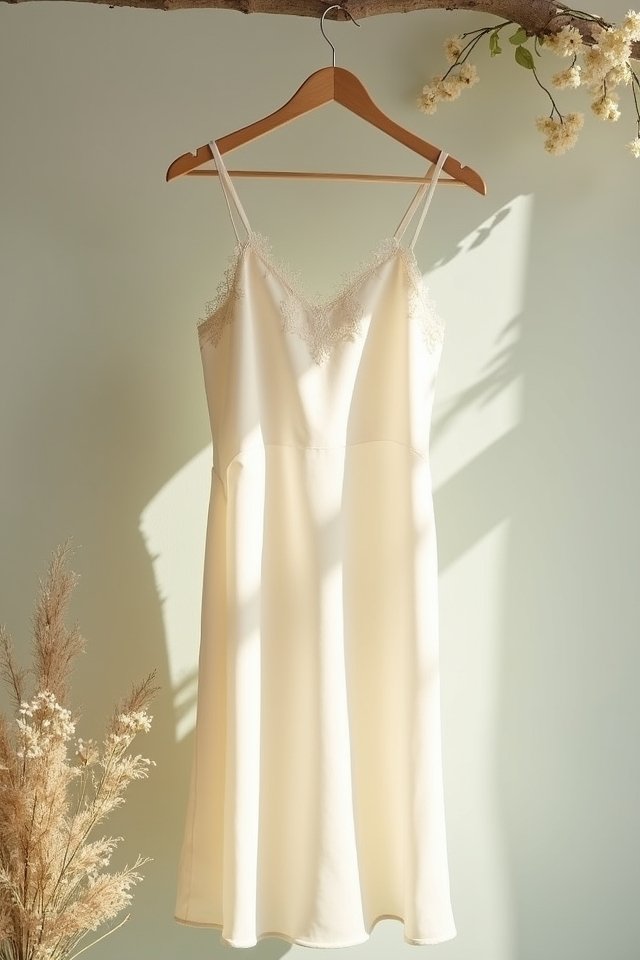 elegant minimalist slip dress